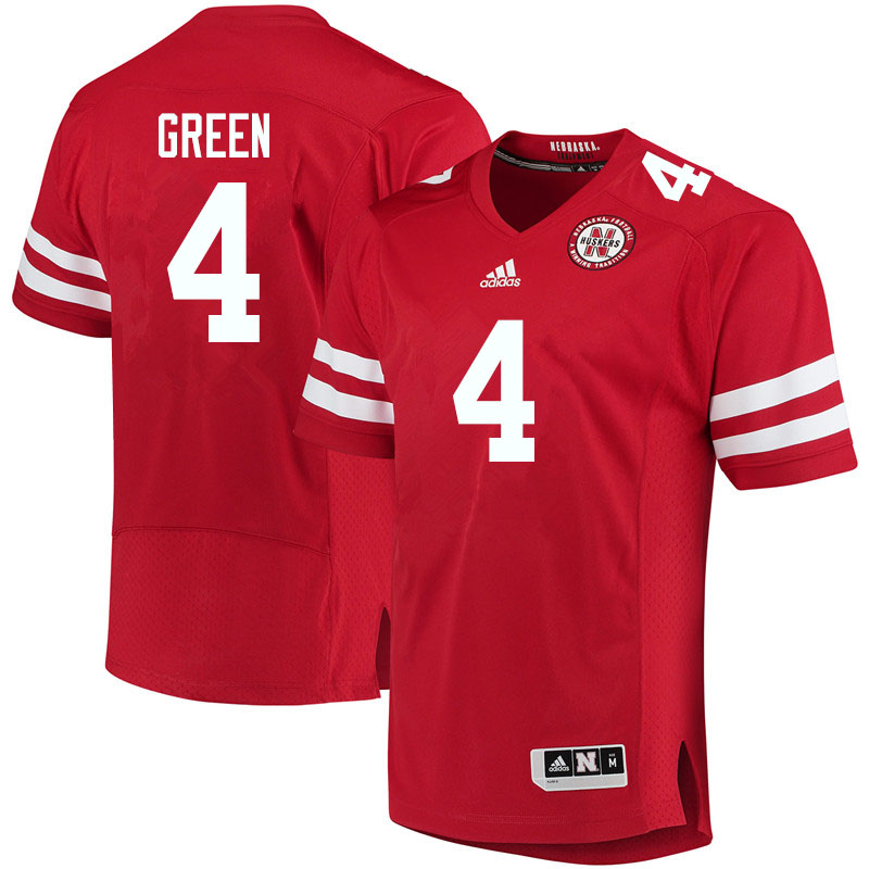 Youth #4 Jahkeem Green Nebraska Cornhuskers College Football Jerseys Sale-Red - Click Image to Close